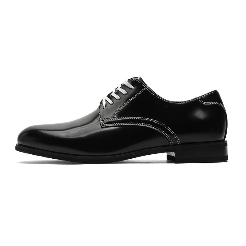PAVEA Casual Leather Shoes Men's Low Top Black