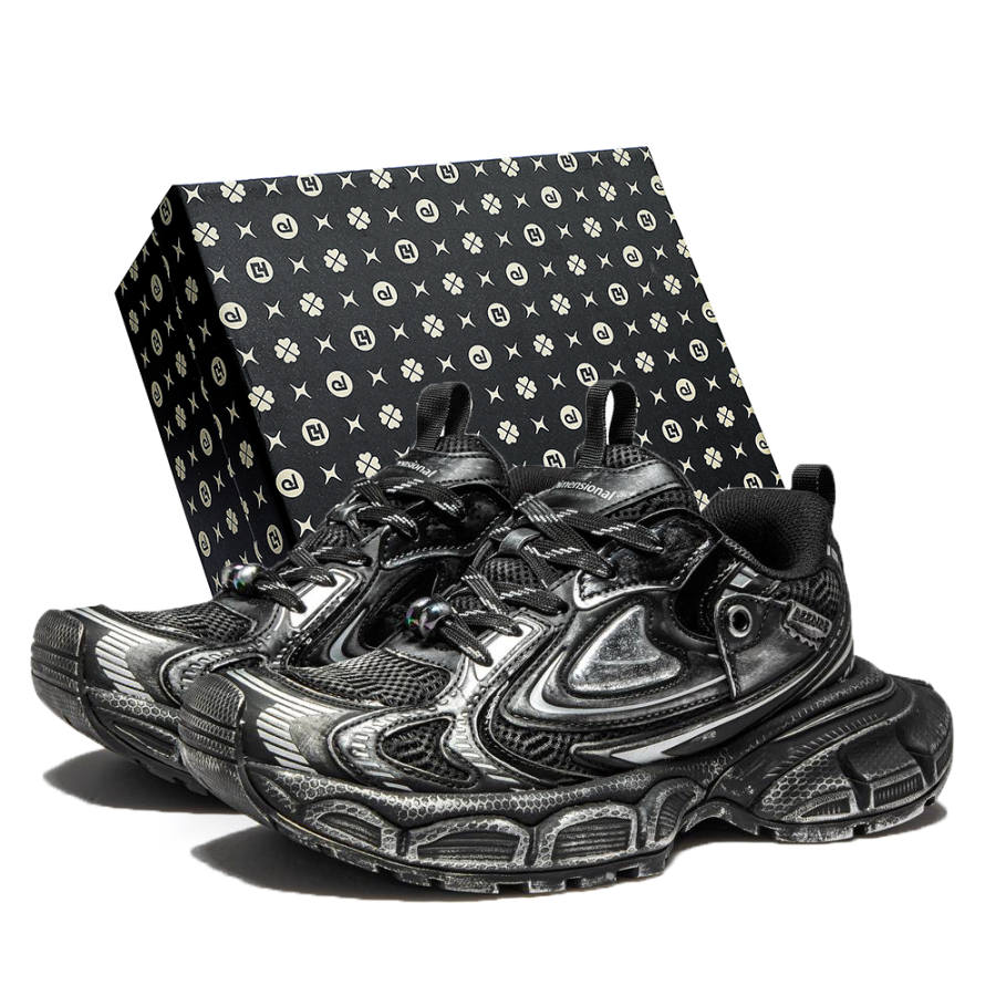 HeeDimensional HeeDimensional Fabric Low top Chunky Sneakers Unisex Jazz Black