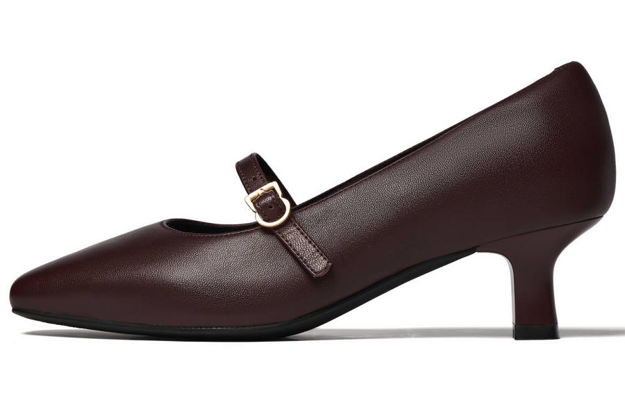 Clarks Mary Jane Shoes Women's Dark Red