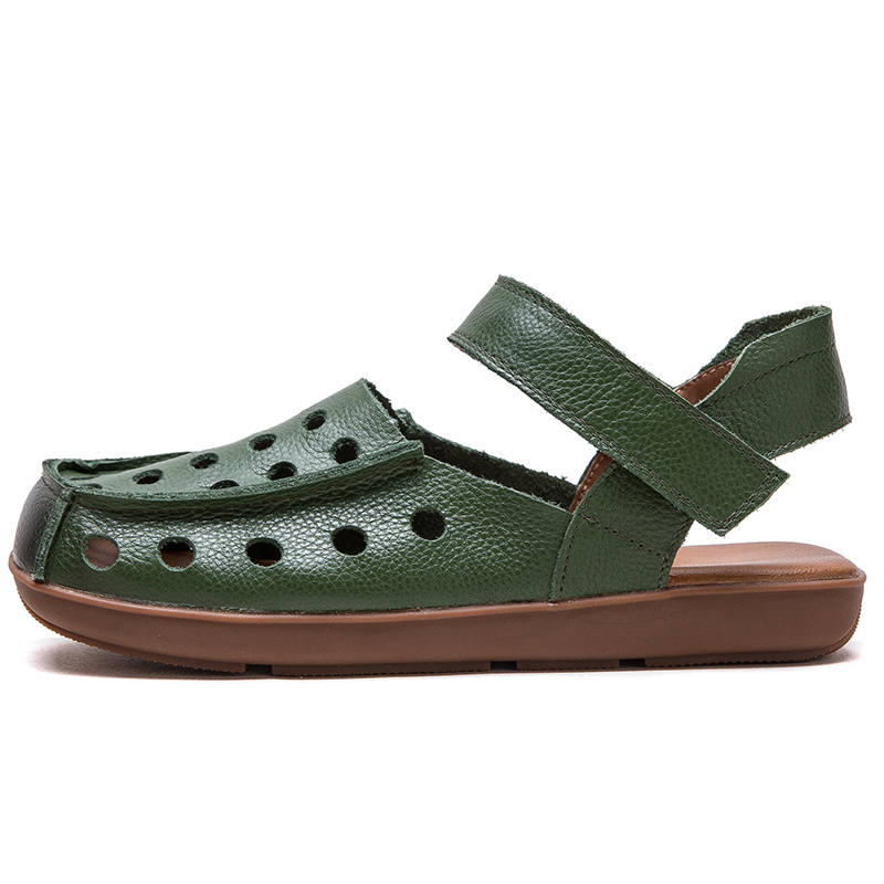 JIEZHOU Top Grain Cow Leather Casual Shoes Women's