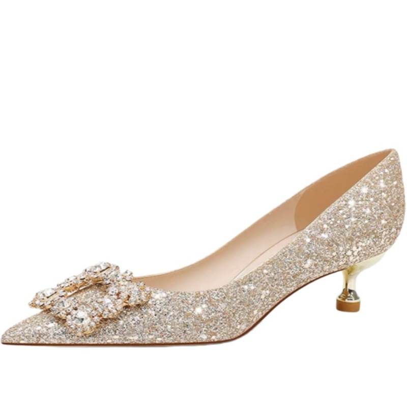 CPXO Slim Heel High Heels Women's Champagne