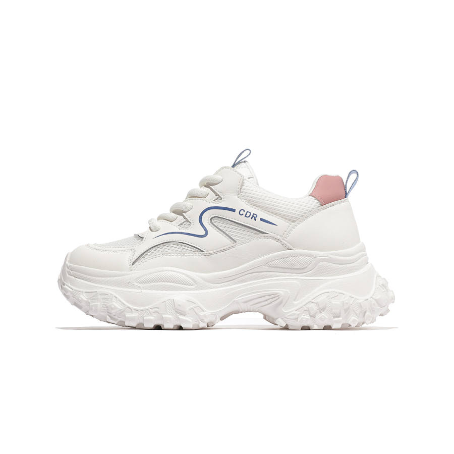CARDANRO Textile, Synthetic Leather Low top Chunky Sneakers Women's