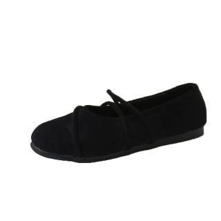 EEueeczs Pu Flat Mary Jane Shoes Women's