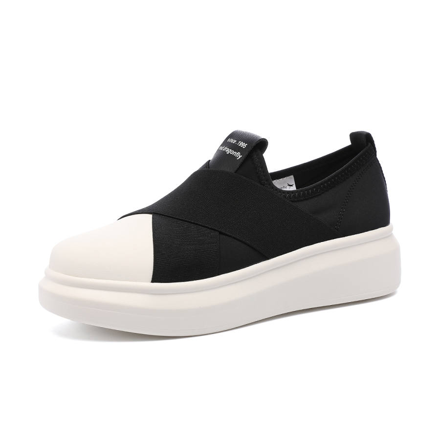 RED DRAGONFLY Women's Casual Shoes Textile, Synthetic Leather Soft And Comfortable Cushioning Low top