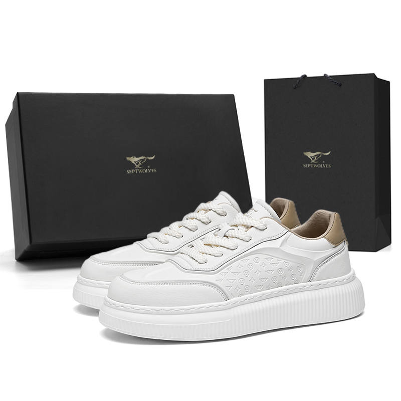 SEPTWOLVES SEPTWOLVES Cow Split Leather Low top Skateboard Shoes Men's