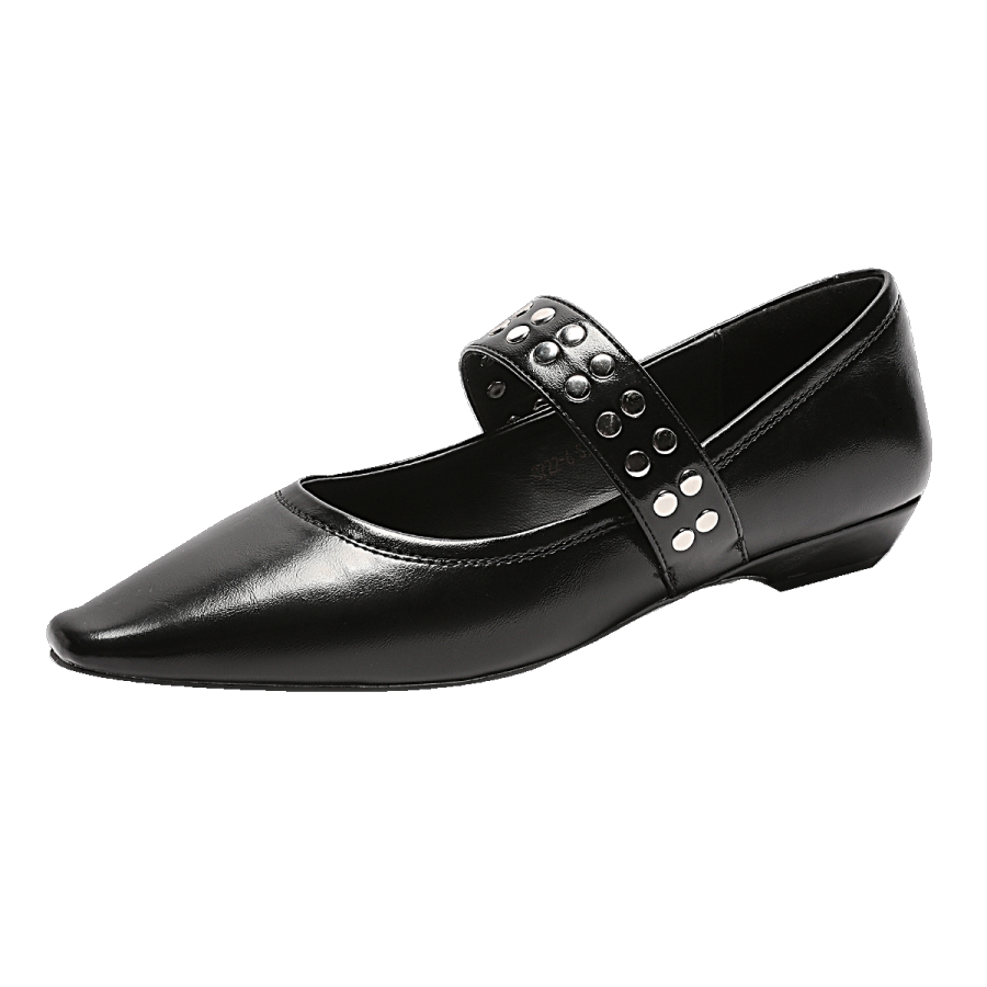 GUDIANFENGDU Pu Chunky Heel Mary Jane Shoes 2cm Women's
