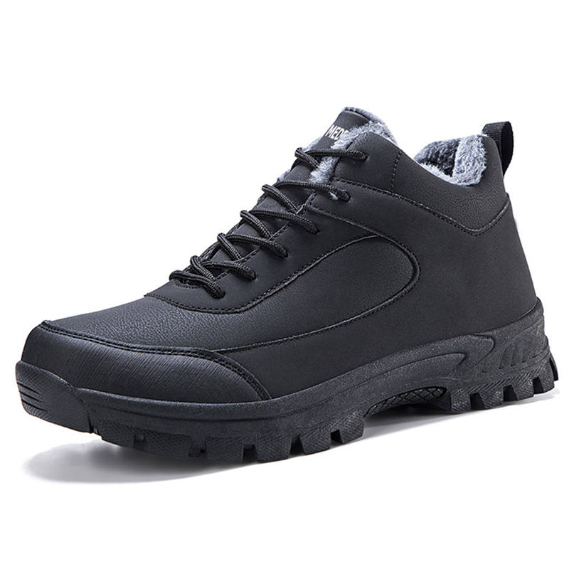 Medd Thickened And Fleece Lined Thermal Insulated Shoes, Abrasion Resistant, Slip Resistant Outdoor Casual Hiking Shoes