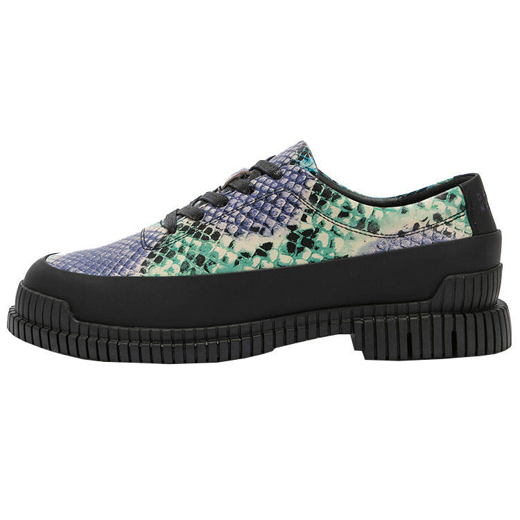 DAVID NAMAN Cow Leather Low top Casual Shoes Men's Purple Blue