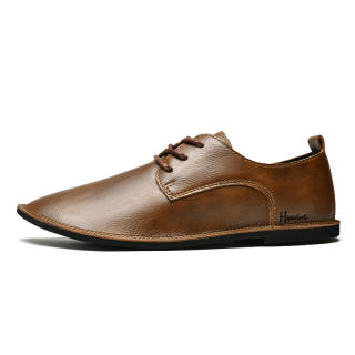 HAOXING Cow Split Leather Casual Shoes Men's