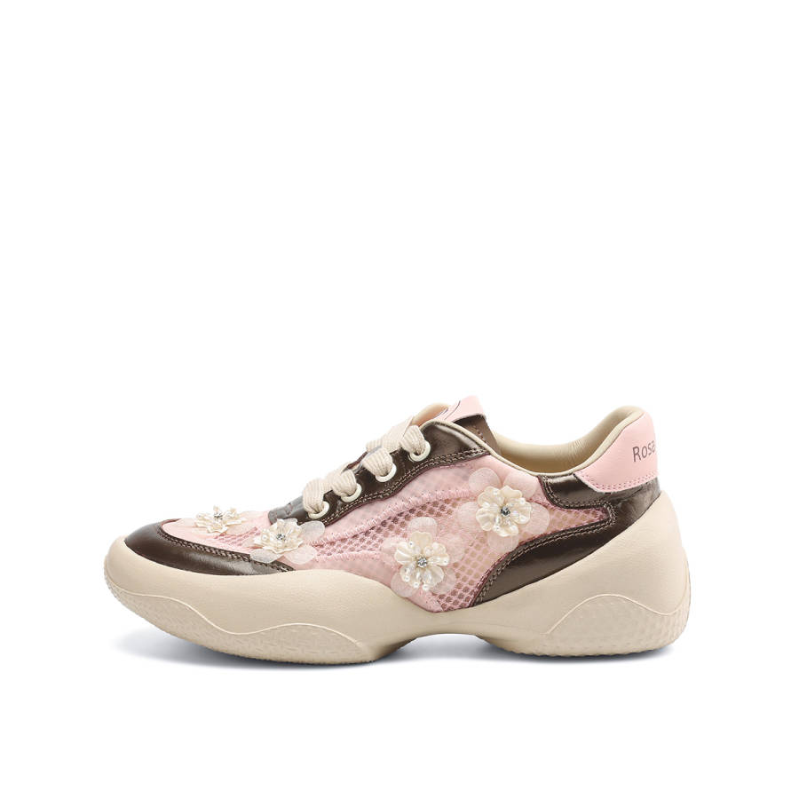 Rosa Bianca Cow Leather Low top Chunky Sneakers Women's