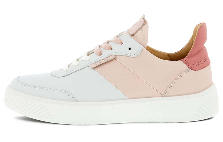 Ecco Street Fun Break Skateboard Shoes Women's Low Top White/Pink