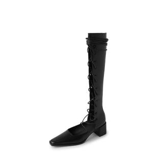 SIFEIRO Cow Leather Knee high Boots 5CM Women's