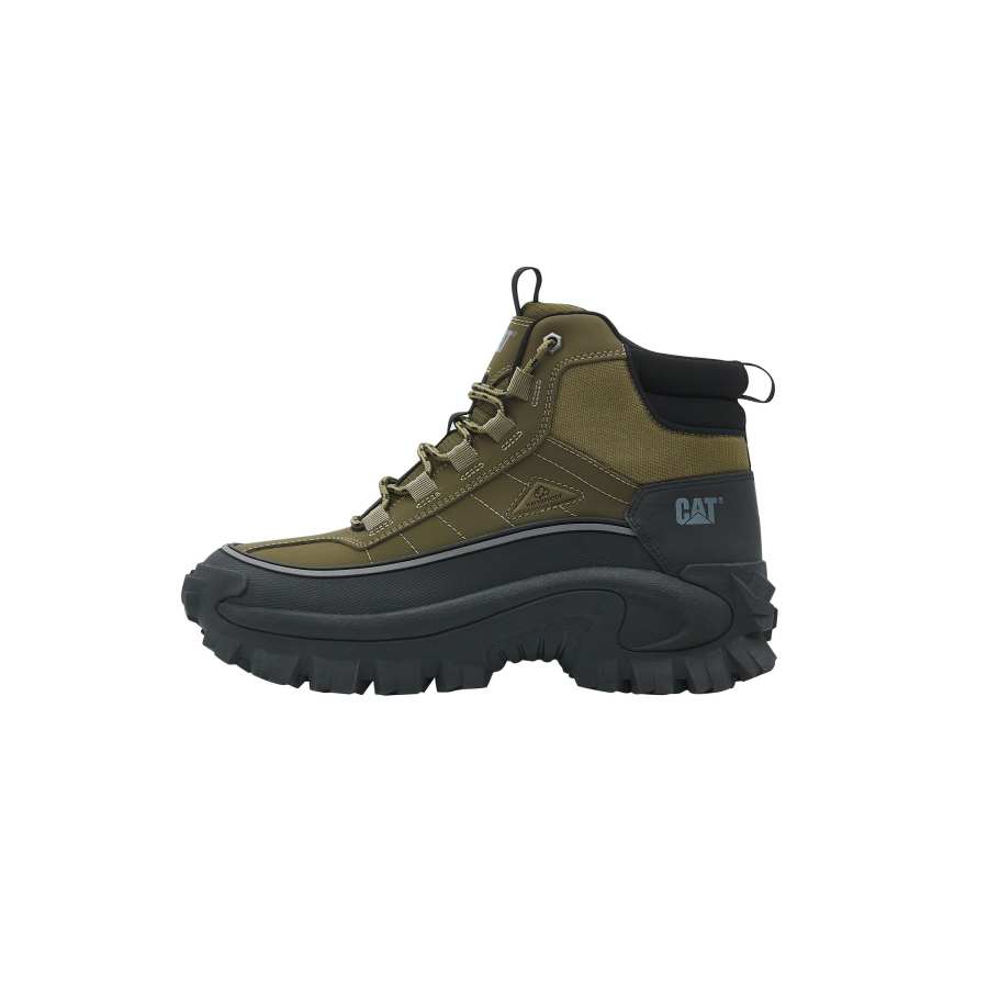 CAT Fabric Mid top Outdoor Shoes Unisex Dark Green