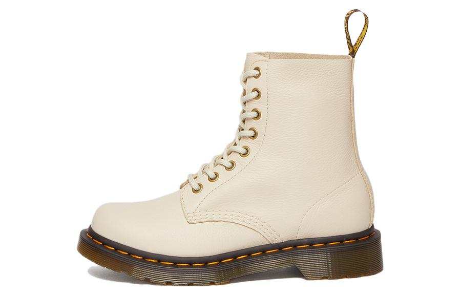 Dr.Martens Dr. Martens Dr.Martens 1460 Pascal Virginia Leather Boots 'Parchment Beige' Women's