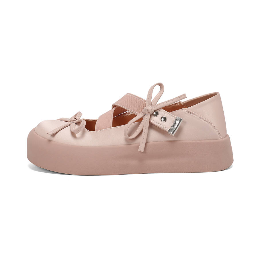 BOJUEMAO Fabric Sweet And Cute Mary Jane Shoes Women's