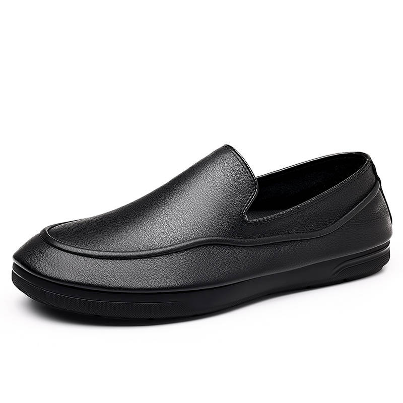 PEHL Casual Leather Shoes Men's Low Top Black/Brown/Blue