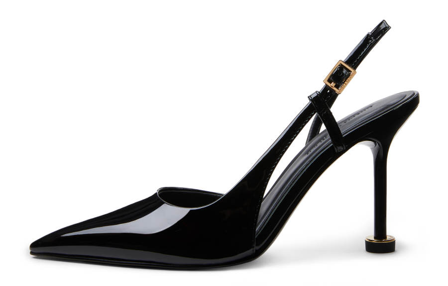 CHARLES&KEITH Small Ck Pu Slim Heel High Heels 9cm Women's