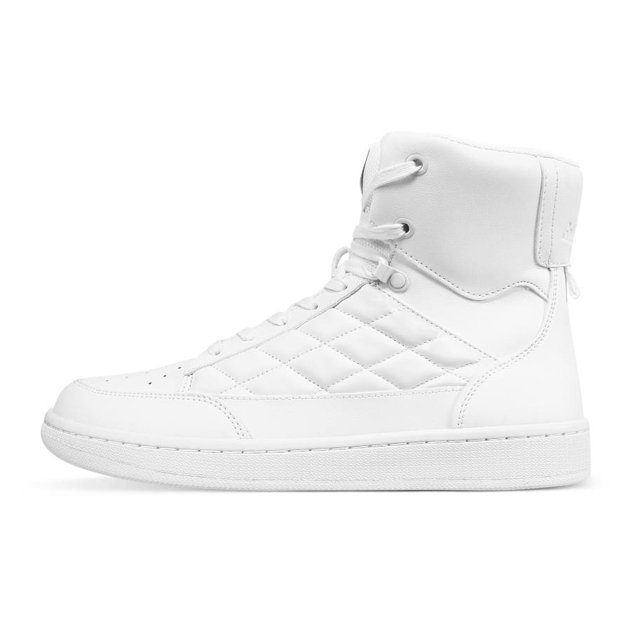 SOULSFENG Slip Resistant Abrasion Resistant Slip Resistant Abrasion Resistant High top Skateboard Shoes Men's White
