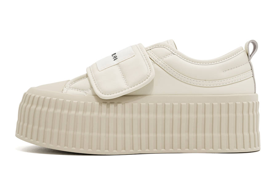 EBLAN EBLAN Synthetic Leather Fleece Lined Hook and Loop Comfortable Coverage Lightweight Coverage Low top