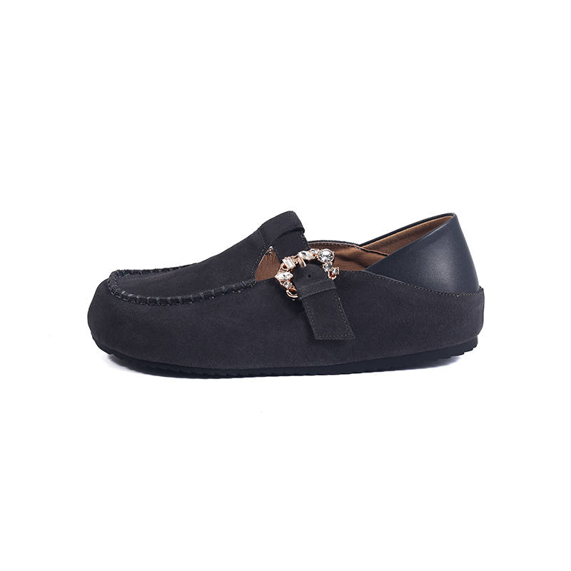 HONGYANGLIN Cow Suede Casual Shoes Women's