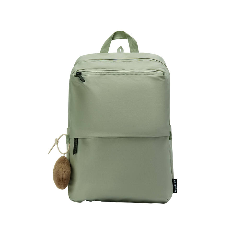 Semir Fabric Backpack Large Unisex Earth Gray Green/Light Khaki/Ice Blue/Black