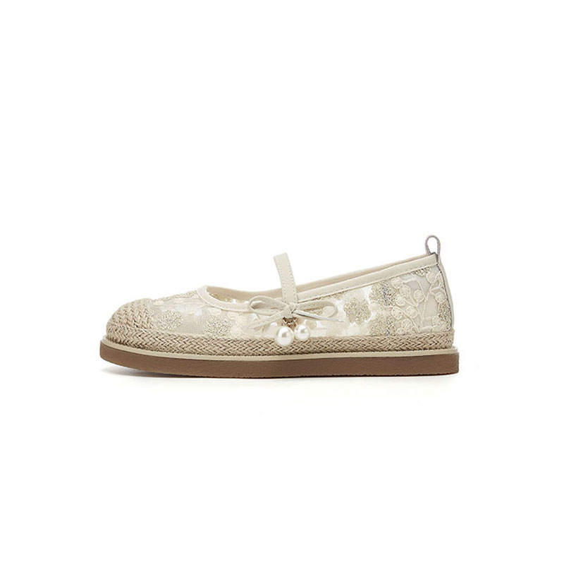 DAPHNE DAPHNE Mary Jane Shoes Women's Beige