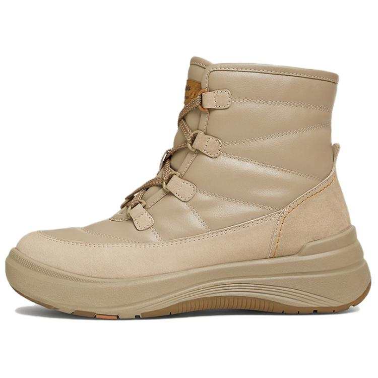 BATA Individual Comfortable Casual Fashion Fleece Lined Ankle Boots Women's Apricot