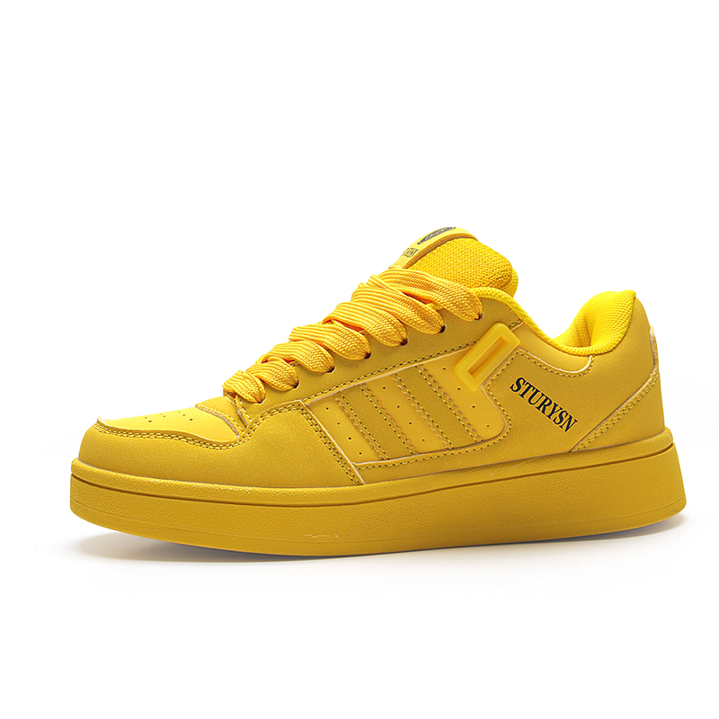 STUR YSN Abrasion Resistant Lightweight Wear resistant And Lightweight Low top Skateboard Shoes Unisex Gold Coast