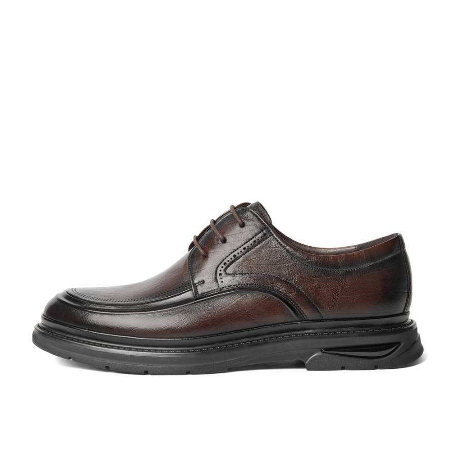 BELLE Cow Leather Dress Shoes Men's Black Brown