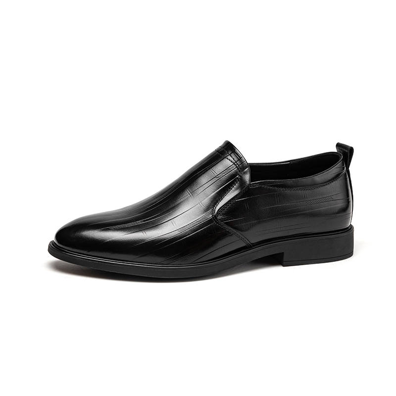 AOKANG Casual Leather Shoes Men's Black