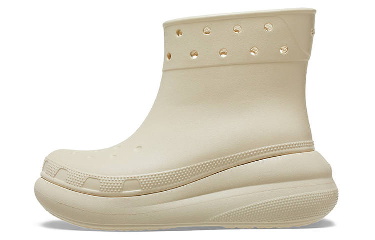 Crocs Crocs Pu Ankle Boots Unisex Ecru