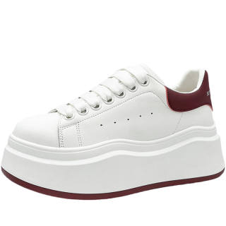 Luji Skateboard Shoes Women's Low Top White Red/White Black/White