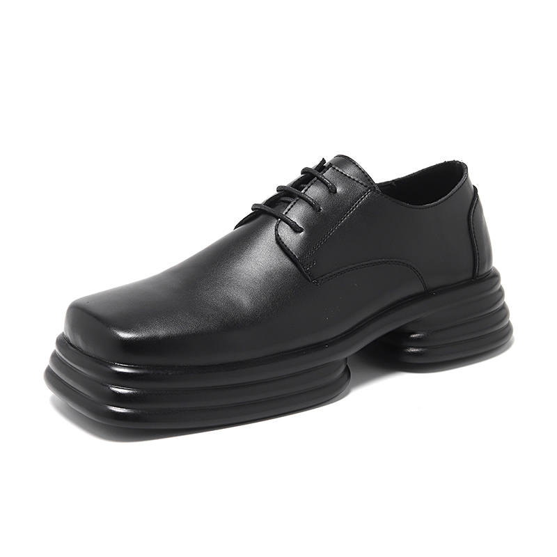 KAQIAODI Microfiber Leather Casual Shoes Men's Black