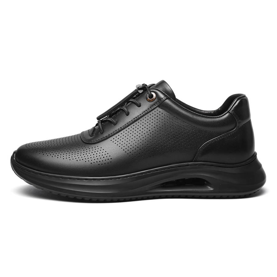 VOLO Cow Leather Cushioning Slip Resistant Breathable Cushioning Slip Resistant Breathable Low top Casual Shoes Men's