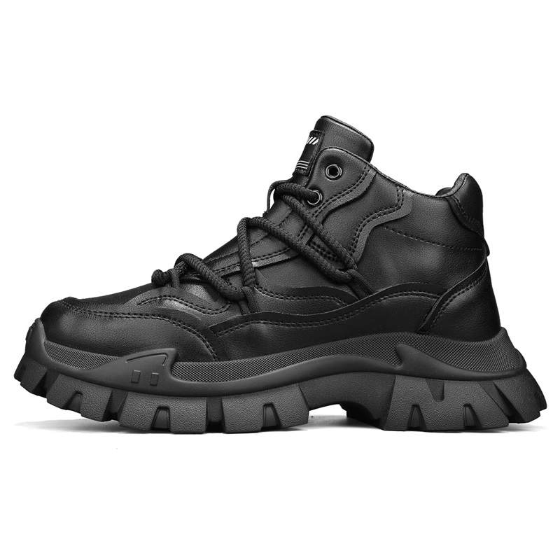 GONGNIUMEILI PU Short Combat Boots Unisex