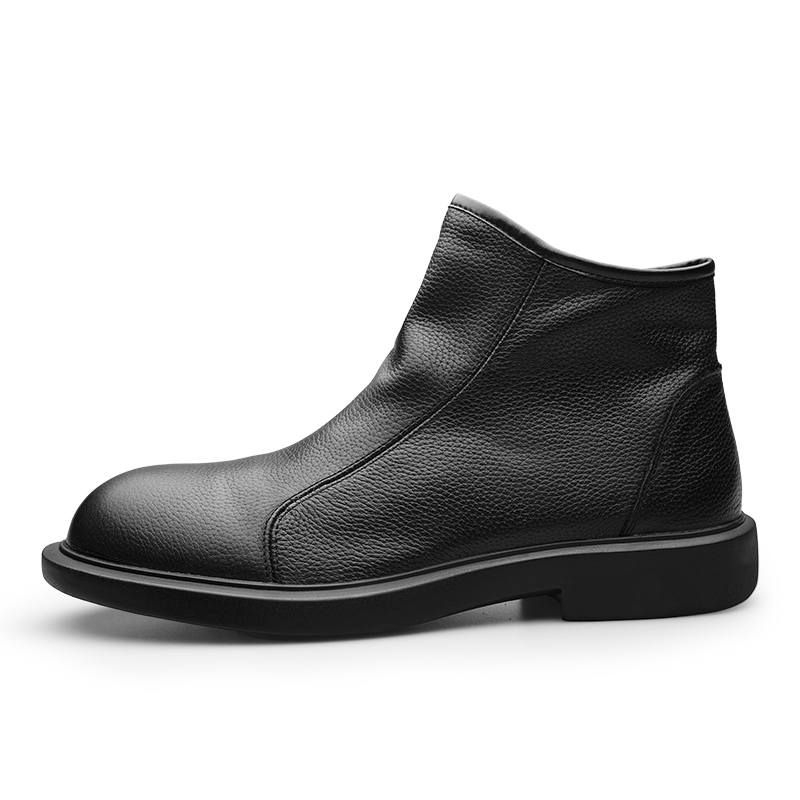 PARDASAUL PARDASAUL Top Grain Cow Leather Ankle Boots Men's Black