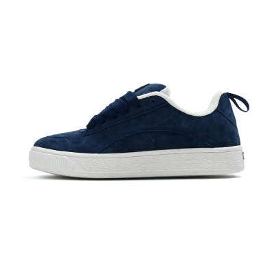 JIPAINIAO Puffy Shoes Low top Skateboard Shoes Unisex Cerulean