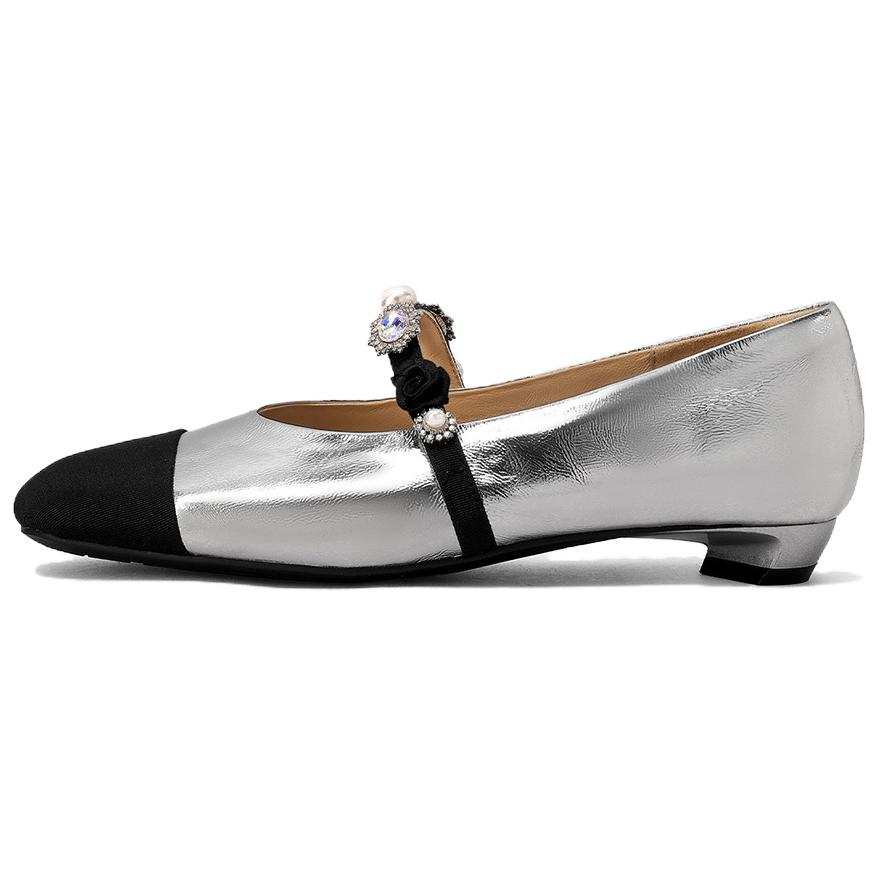 GOLDLION Cow Leather Mary Jane Shoes Women's