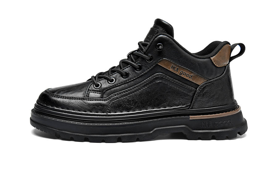 HLA HLA Work Boots Men's Mid Top Black/Brown