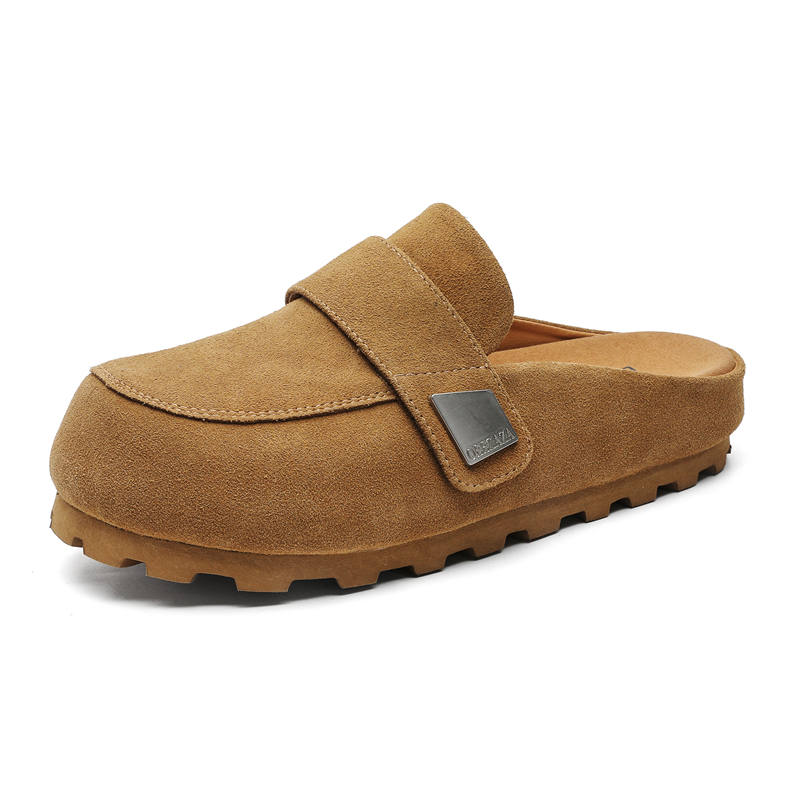MPZY Odor Resistant Antibacterial Odor Resistant Antibacterial Closed Toe Slippers Unisex Chestnut