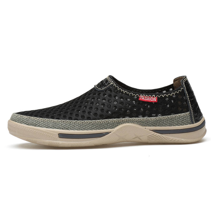 WENNAI Mesh Casual Shoes Men's Black