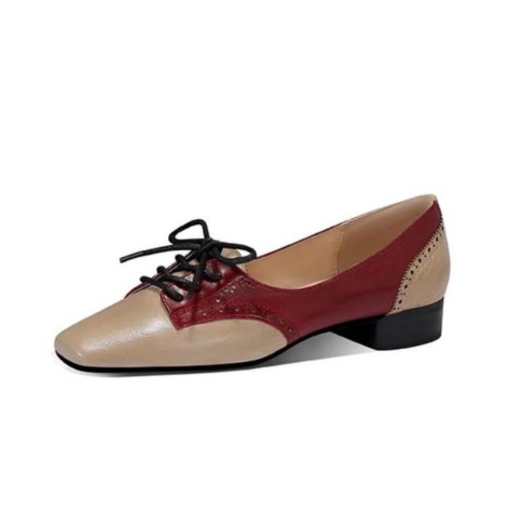 JESSICA SOPHIA Cow Leather Sheepskin Casual Shoes Women's