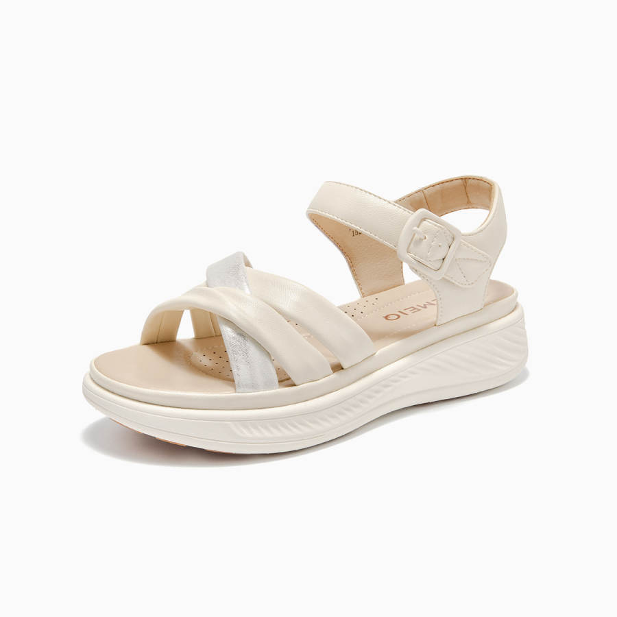GEMEIQ Synthetic Leather One Strap Sandals Women's