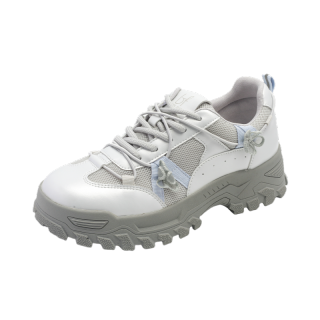 BAFFN Slip Resistant, Abrasion Resistant, Breathable Low top Casual Shoes Women's Pearl Gray