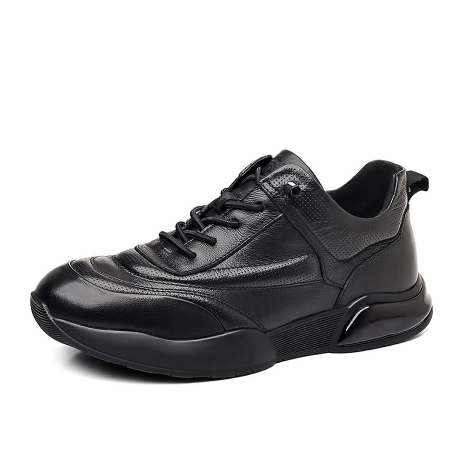 Mulinsen Top Grain Cow Leather Abrasion Resistant Breathable Abrasion Resistant Breathable Low top Casual Shoes Men's