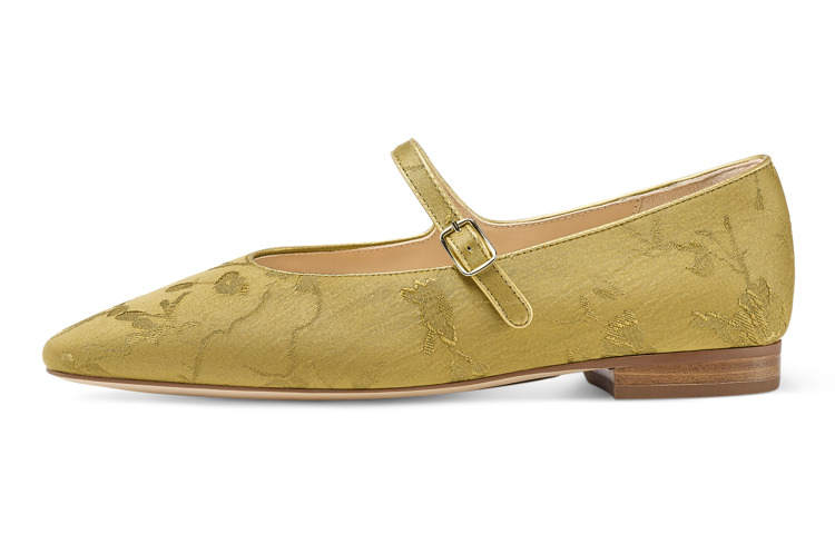 7or9 Osmanthus Sugar Chunky Heel Mary Jane Shoes Women's Yellow