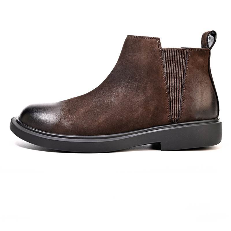 Brounvanm Nubuck Short Chelsea Boots Men's