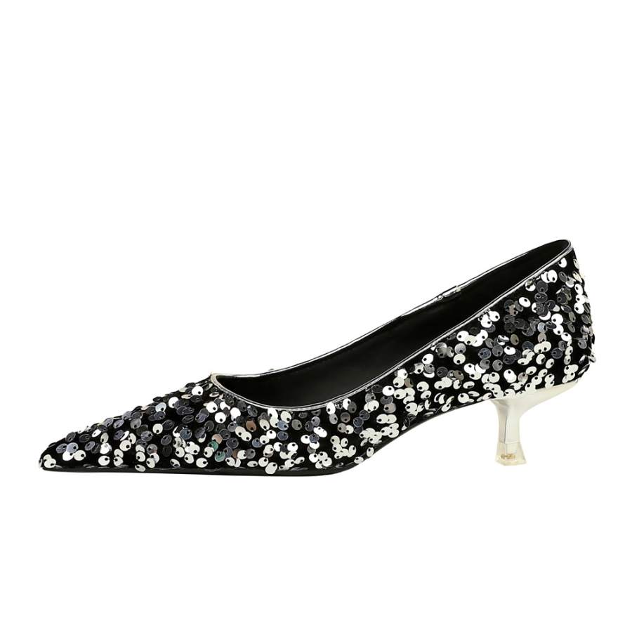 QITUMAUL Slim Heel High Heels 4.5cm Women's