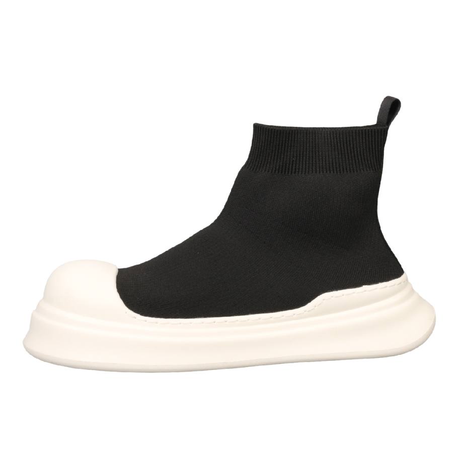 TAIDIAN Chunky Shoes Mesh High top Casual Shoes Men's Black