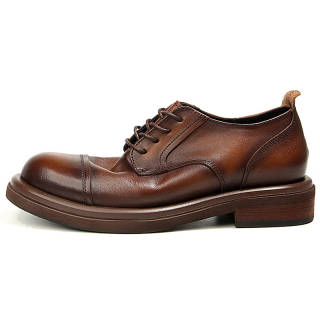 DIENGRLEY Casual Leather Shoes Men's Low Top Black